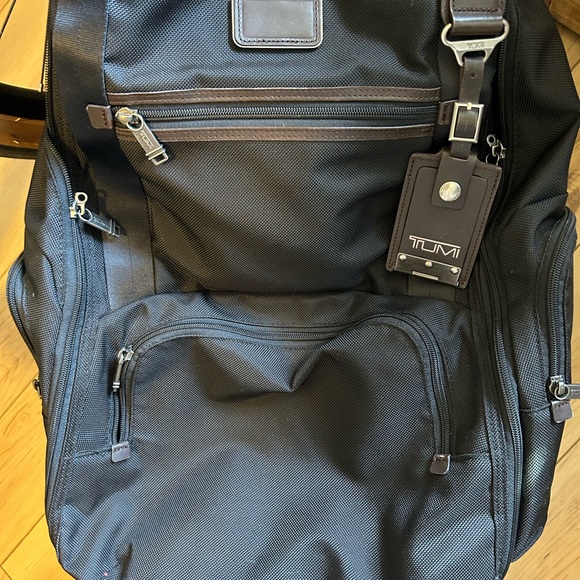 Tumi Bags Tumi Wheeled Backpack Duffel Carry On Bag Mens Black And